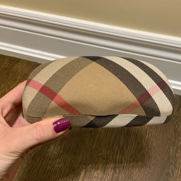 BURBERRY London Glasses Sunglasses Case Hard Clamshell Nova Plaid Authentic - Picture 14 of 16